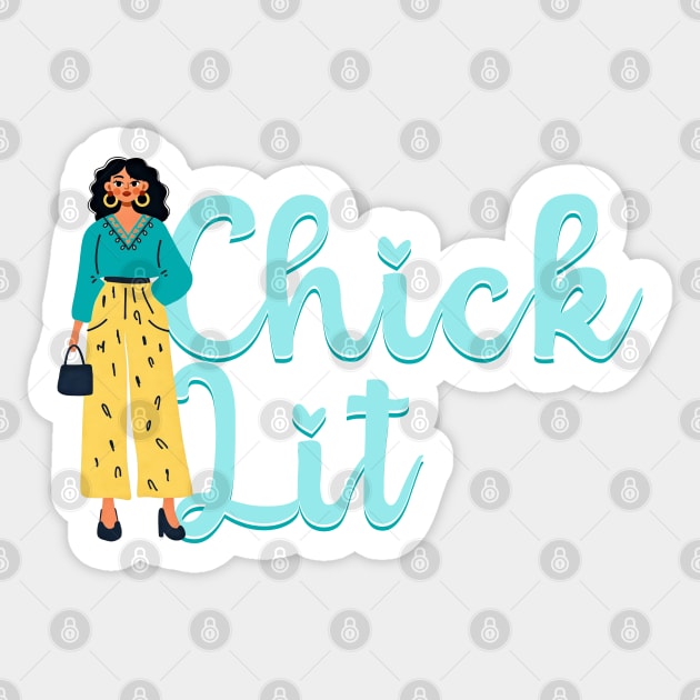Chick Lit Genre Lovers Sticker by H. R. Sinclair